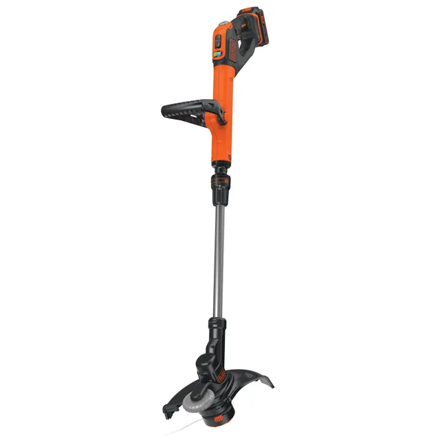 black-decker-20v-max-easyfeed-cordless-12-inch-string-trimmer-and-edger-with-2-b image 1
