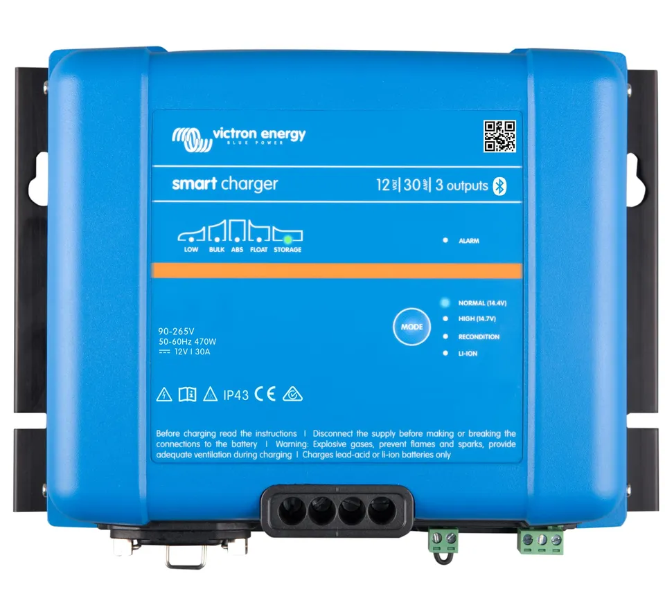 victron-energy-smart-ip43-charger-12v-30a-120-240vac-with-bluetooth-3-output-bat image 1