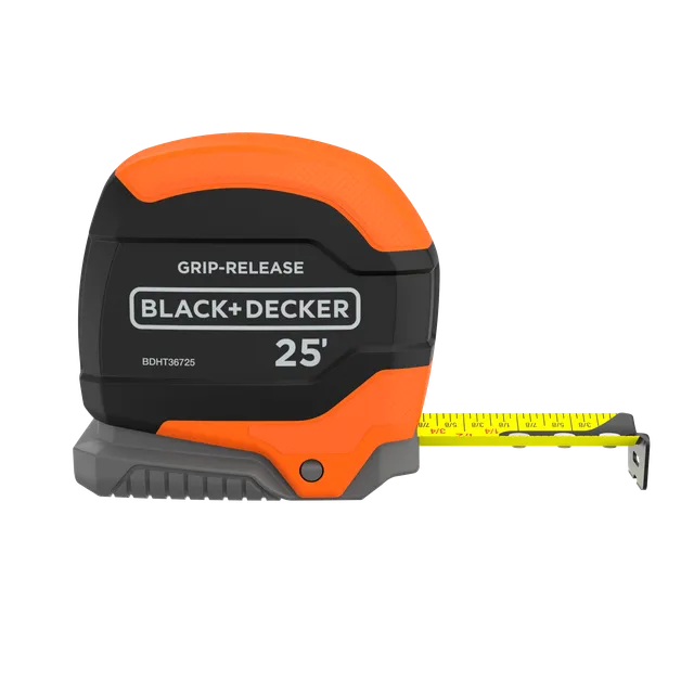 black-decker-25-foot-grip-release-autolock-tape-measure image 1