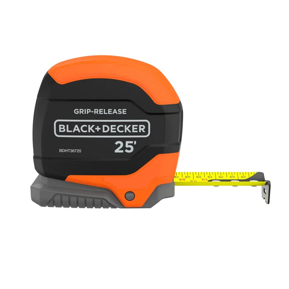 black-decker-25-foot-grip-release-autolock-tape-measure image 1