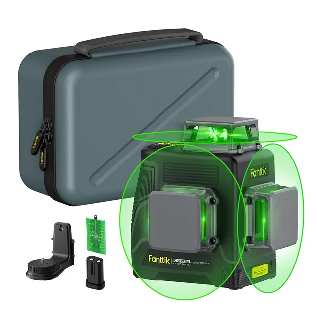 fanttik-d12-plus-3-360-green-laser-level-self-leveling-3d-cross-line-with-5200-m image 1