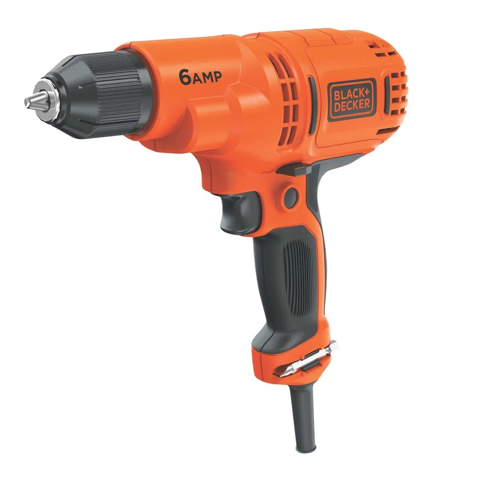 black-decker-6-0-amp-3-8-corded-electric-drill-driver-kit image 1