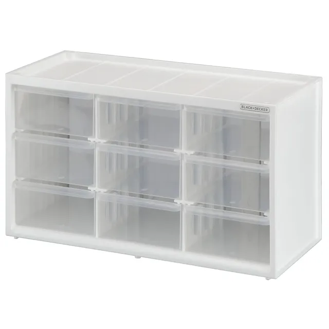 black-decker-storage-organizer-large-9-drawer-bin-modular-storage-system image 1