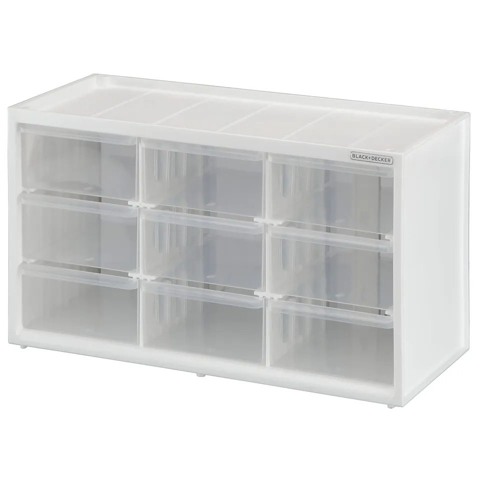 black-decker-storage-organizer-large-9-drawer-bin-modular-storage-system image 1