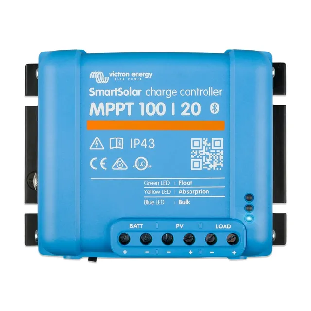 victron-energy-smartsolar-mppt-100-20-solar-charge-controller-100v-20a-48v-bluet image 1