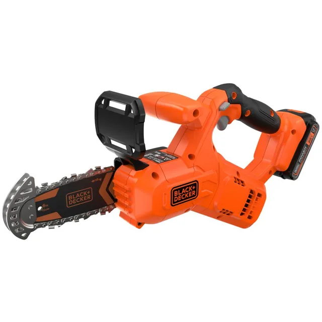 black-decker-20v-max-powerconnect-cordless-6-inch-pruning-chainsaw-kit-battery-c image 1