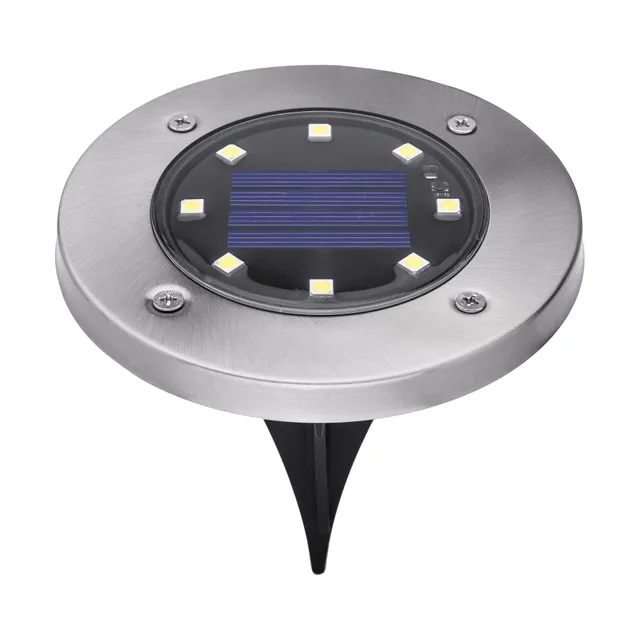 black-decker-outdoor-solar-disk-lights-8-pack image 1