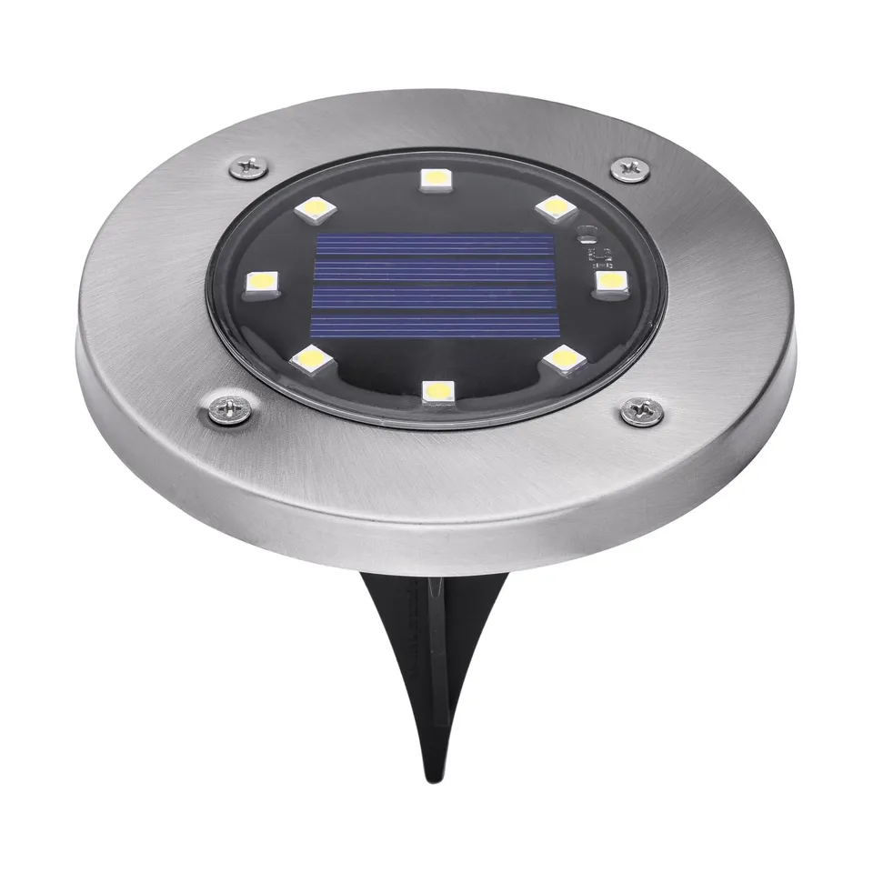 black-decker-outdoor-solar-disk-lights-8-pack image 1