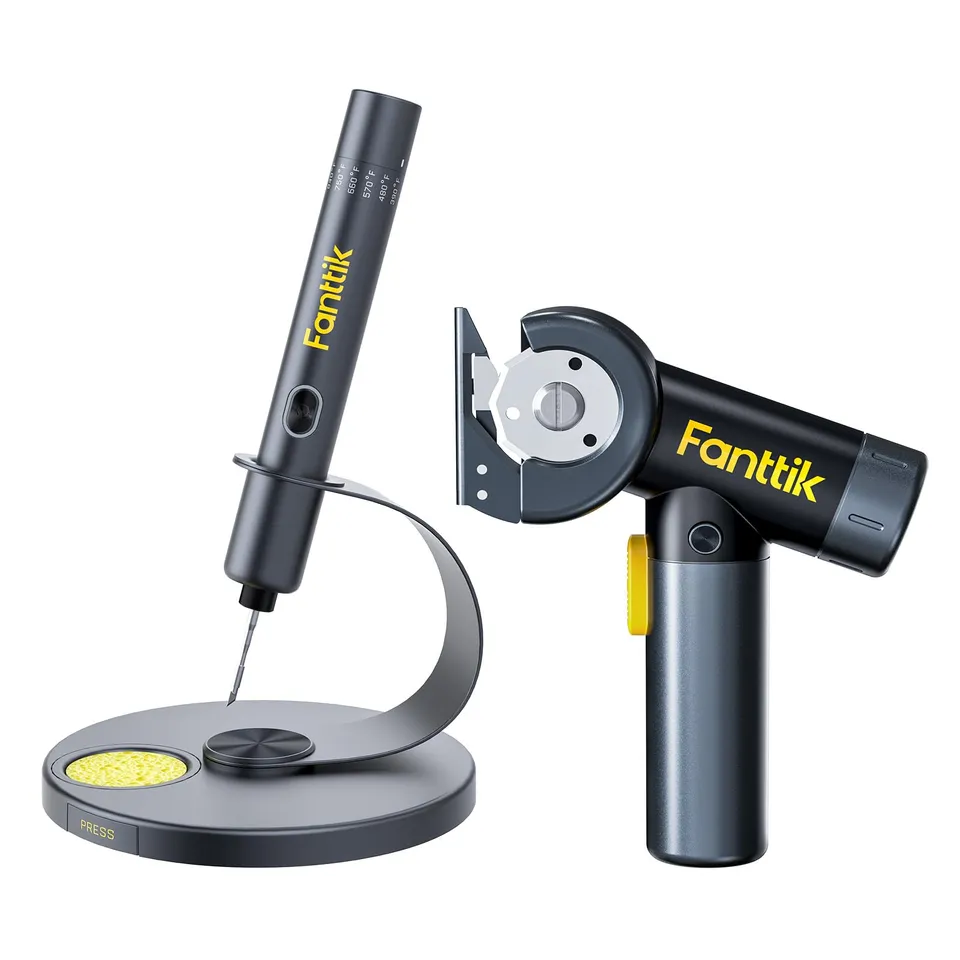 fanttik-t1-max-soldering-iron-kit-c8-nano-cordless-electric-scissors-with-led-di image 1