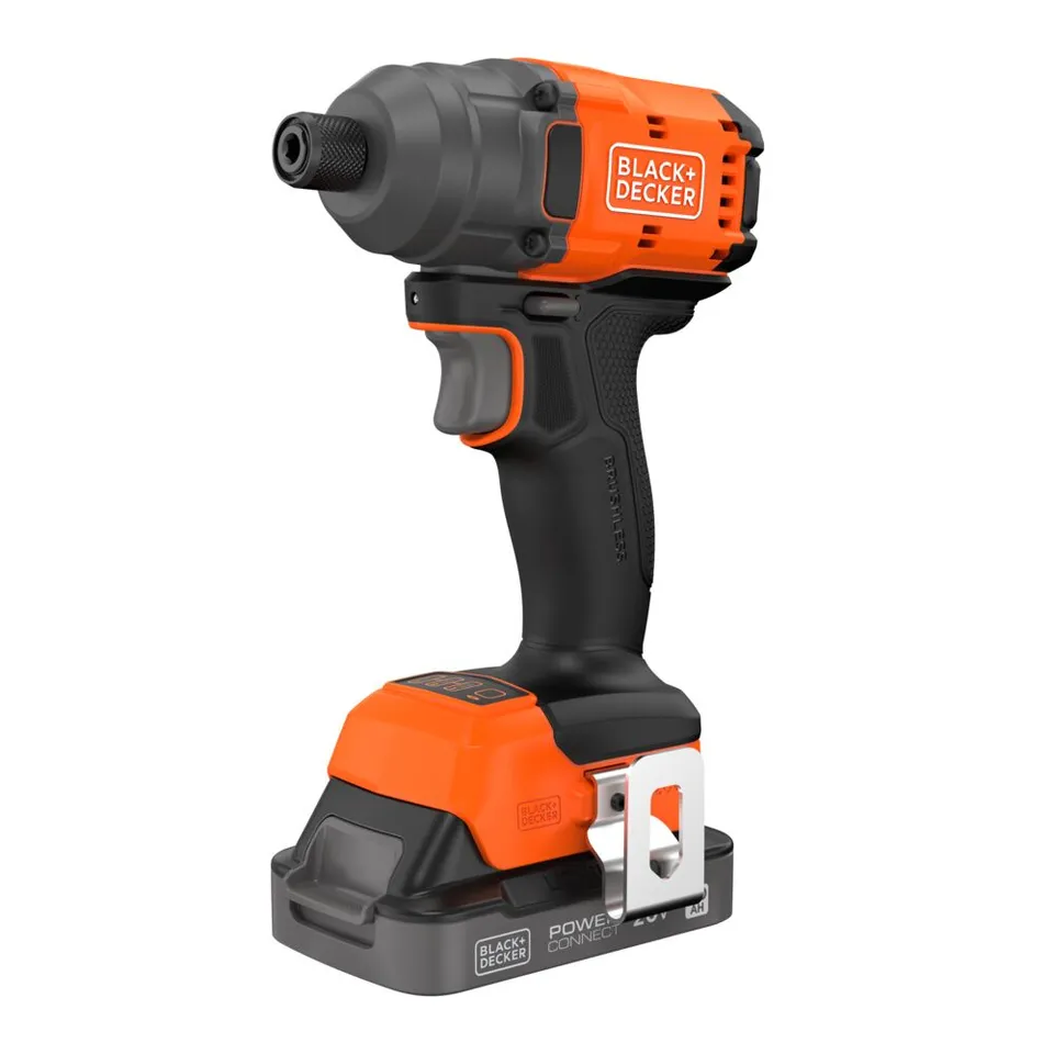 black-decker-20v-max-powerconnect-cordless-brushless-1-4-in-hex-impact-driver-ki image 1