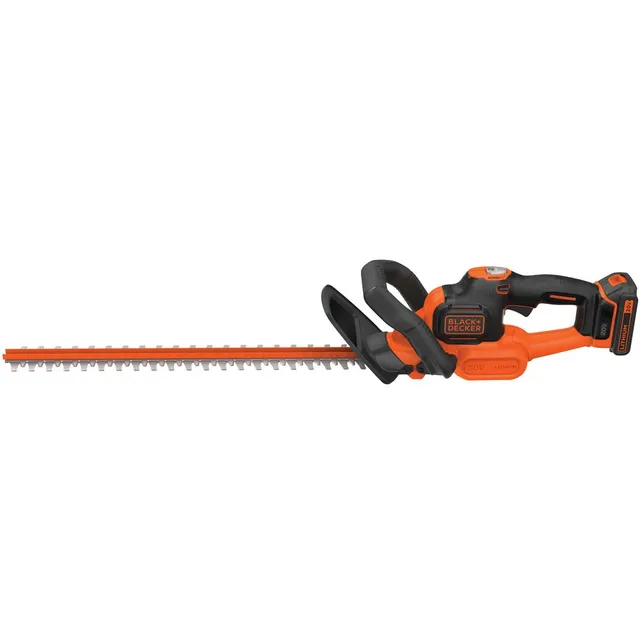 black-decker-20v-max-powercut-cordless-22-inch-hedge-trimmer-battery-and-charger image 1