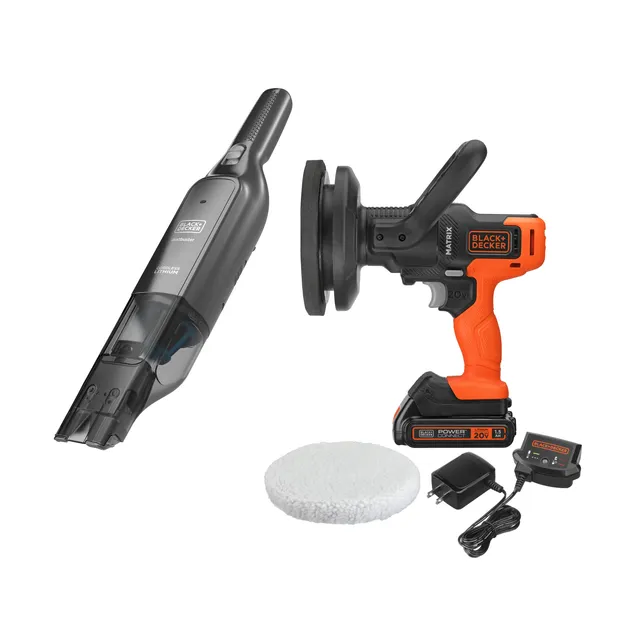black-decker-20v-max-matrix-buffer-12v-max-dustbuster-hand-vacuum-kit image 1