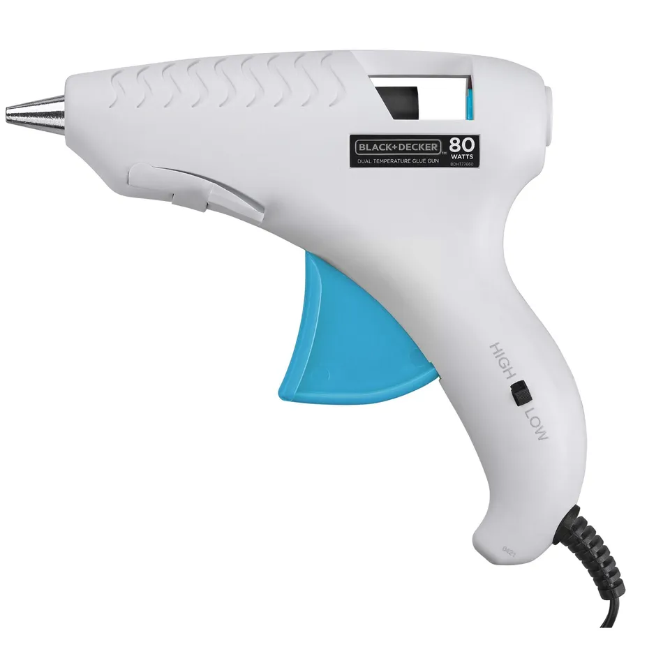 black-decker-dual-temperature-high-low-hot-glue-gun image 1
