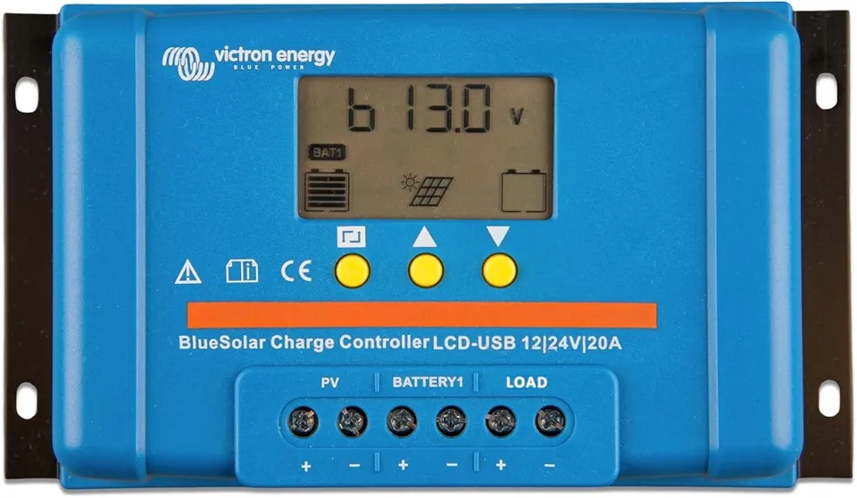 victron-energy-bluesolar-pwm-lcd-usb-12-24v-20-amp-solar-charge-controller image 1