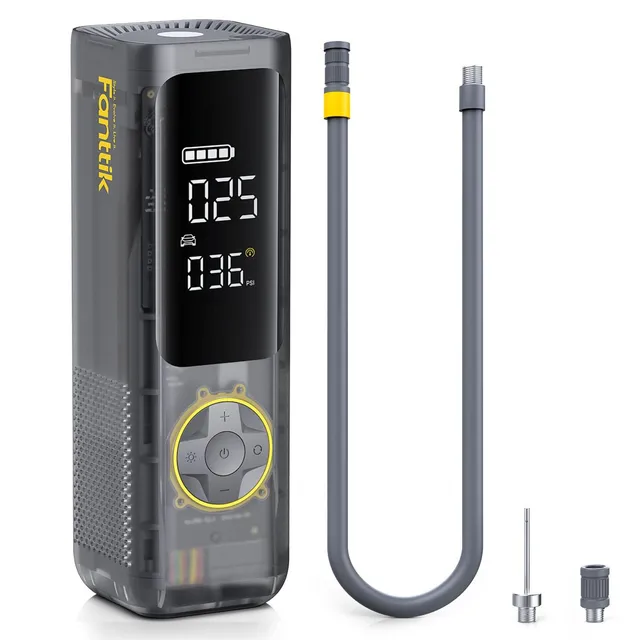 fanttik-x8-apex-tire-inflator-mechanical-gray-digital-pressure-gauge image 1