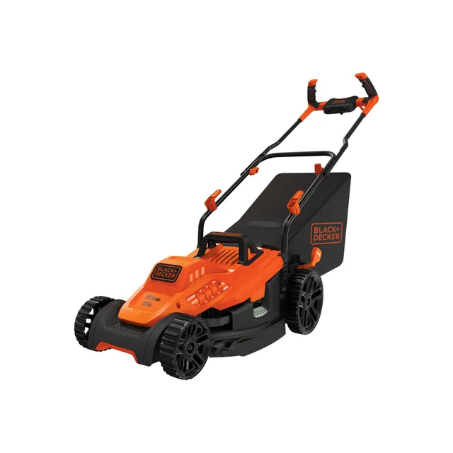 black-decker-10-amp-15-inch-corded-electric-lawn-mower-with-bike-handle image 1