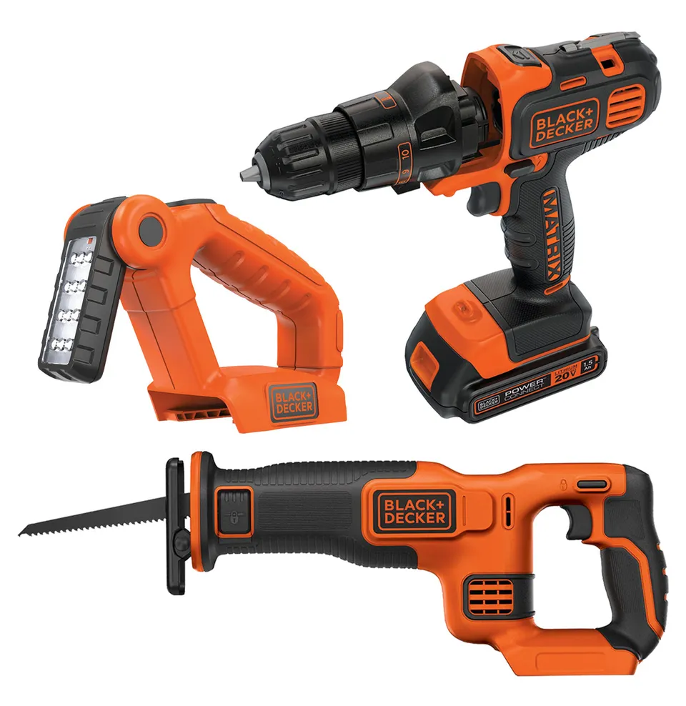 black-decker-20v-max-2-piece-matrix-drill-recip-saw-bundle-with-light image 1