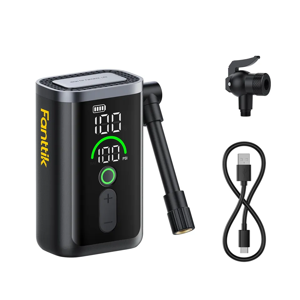 fanttik-x11-ace-mini-bike-pump-150psi-electric-air-pump-with-gauge-and-led-scree image 1