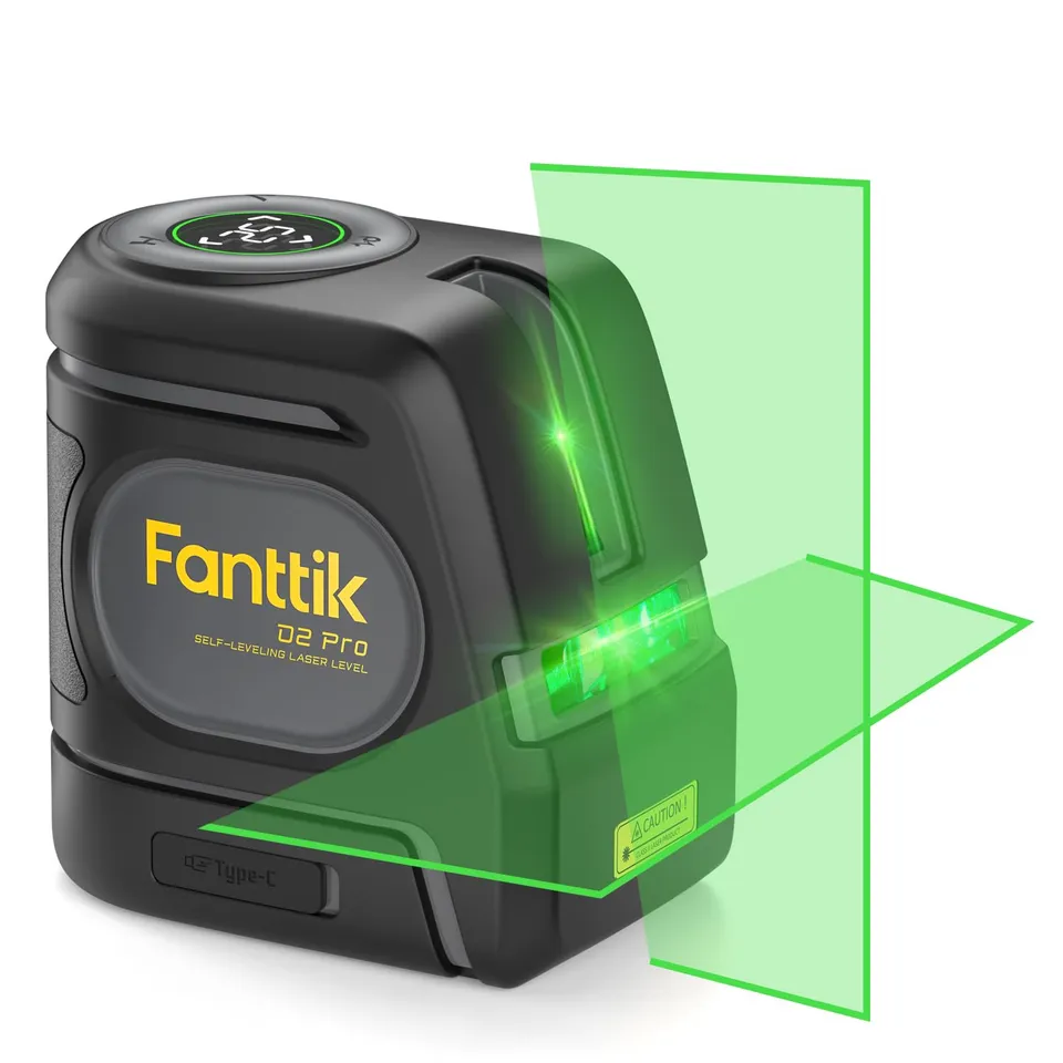 fanttik-d2-pro-self-leveling-laser-level-with-led-screen-200-ft-outdoor-green-cr image 1