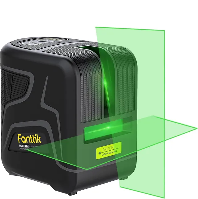 fanttik-d2-plus-laser-level-100-ft-green-cross-line-130-vertical-beam-usb-c image 1