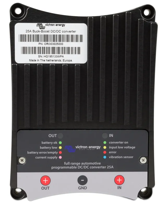 victron-energy-buck-boost-dc-dc-converter-25a-12v-24v-auxiliary-battery-charger image 1