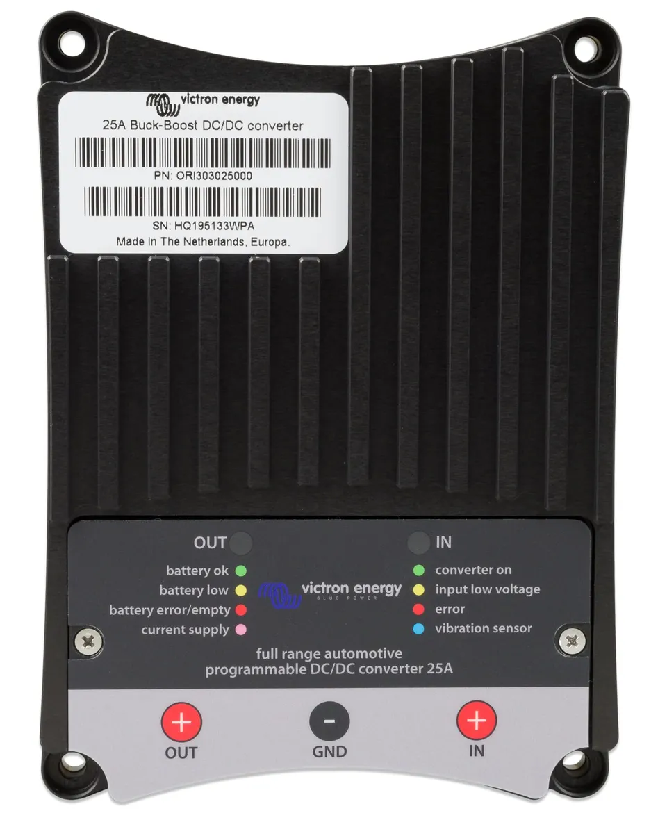 victron-energy-buck-boost-dc-dc-converter-25a-12v-24v-auxiliary-battery-charger image 1