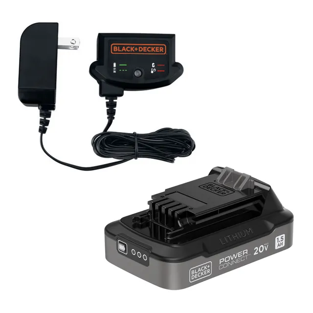 black-decker-20v-max-powerconnect-1-5-ah-battery-with-state-of-charge-indicator- image 1