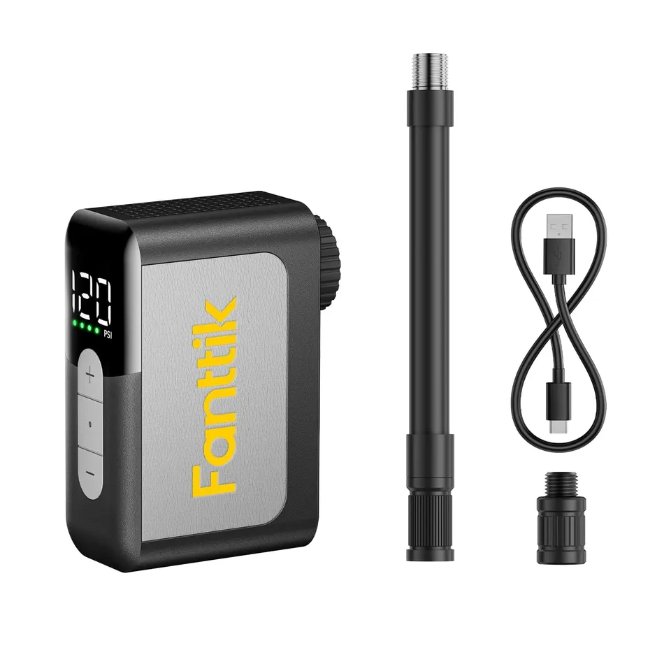 fanttik-x10-ace-mini-bike-pump-with-gauge-120psi-electric-tiny-bike-pump-presta- image 1