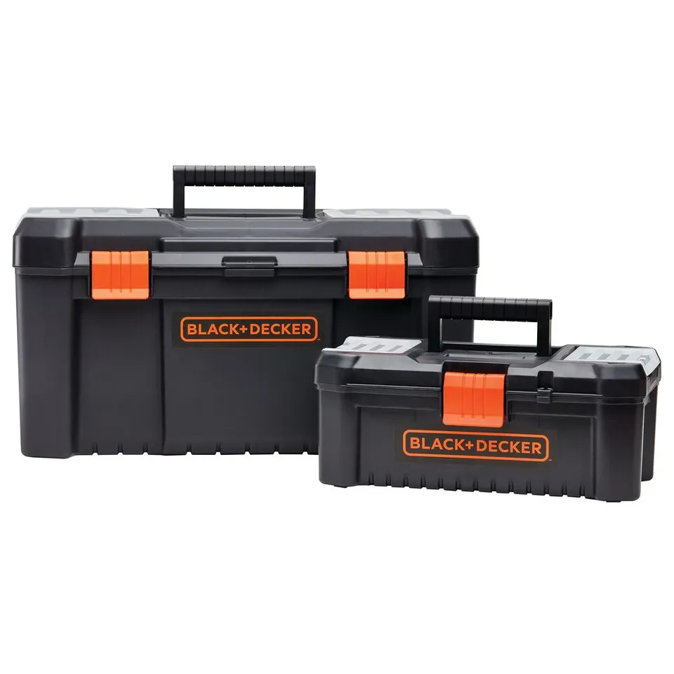 black-decker-tool-box-bundle-19-inch-and-12-inch-with-removable-compartments image 1