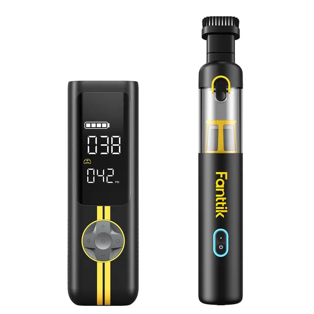 fanttik-x8-apex-ev-tire-inflator-and-slim-v8-apex-car-vacuum-bundle image 1