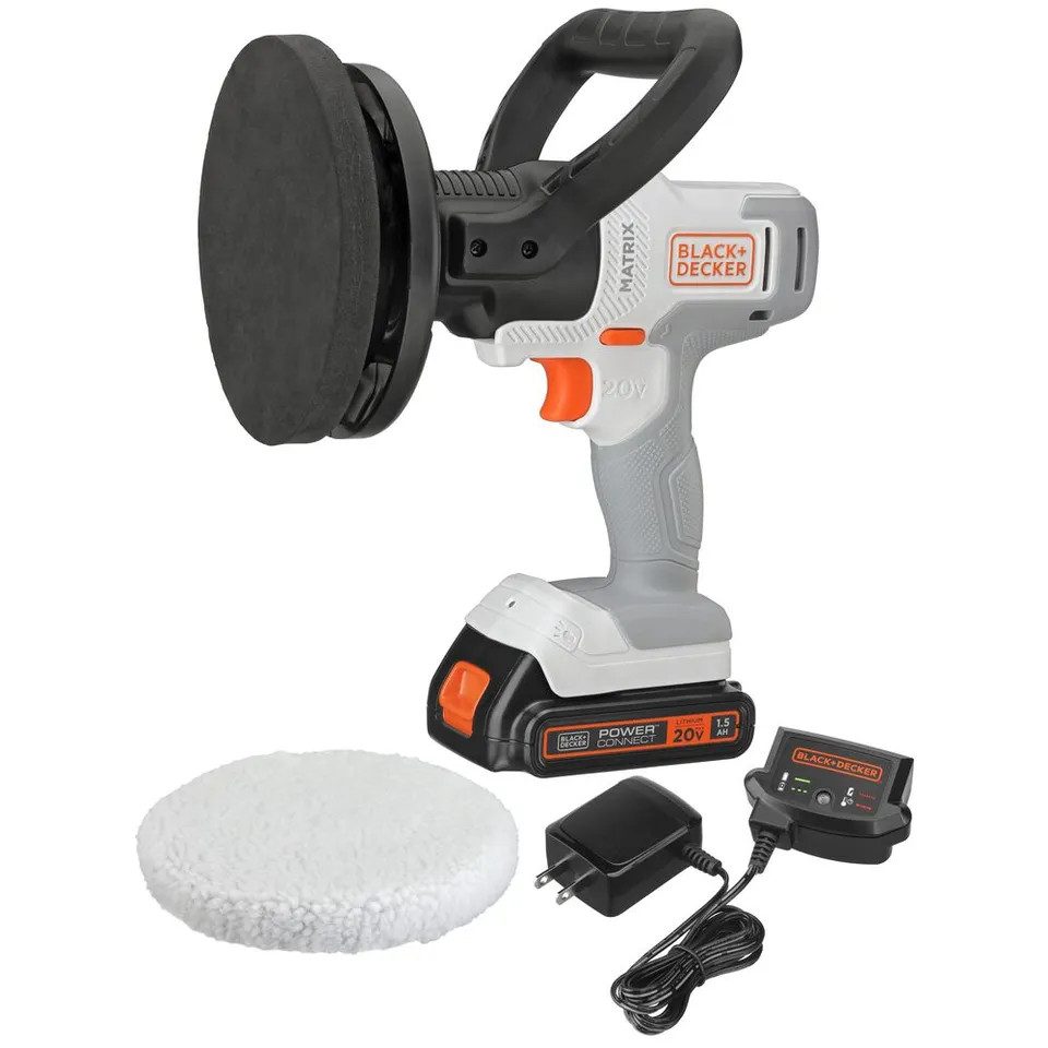 black-decker-20v-max-powerconnect-matrix-cordless-buffer-kit-with-battery-and-ch-2 image 1
