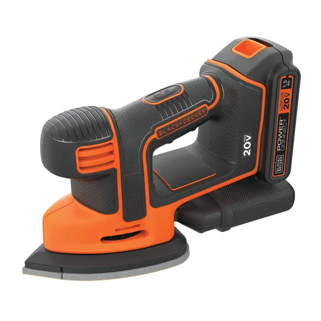 black-decker-20v-max-mouse-cordless-sander-kit-battery-charger-included image 1