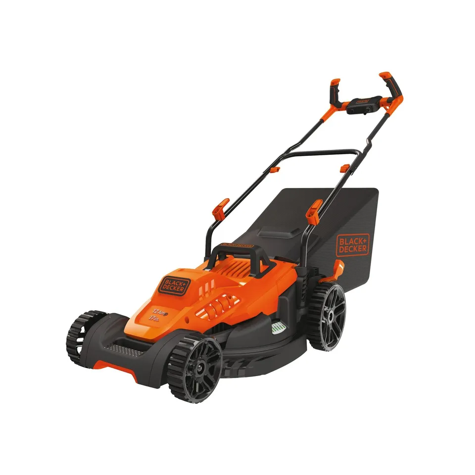 black-decker-12-amp-17-in-electric-lawn-mower-with-comfort-grip-handle image 1