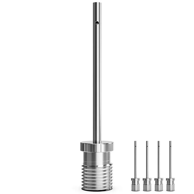 fanttik-s02-ball-pump-needle-nickel-plated-brass-inflation-needle-for-sports-bal image 1