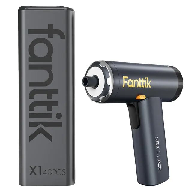fanttik-l1-ace-cordless-screwdriver-1-4-hex-x1-43pcs-s2-steel-bit-set image 1