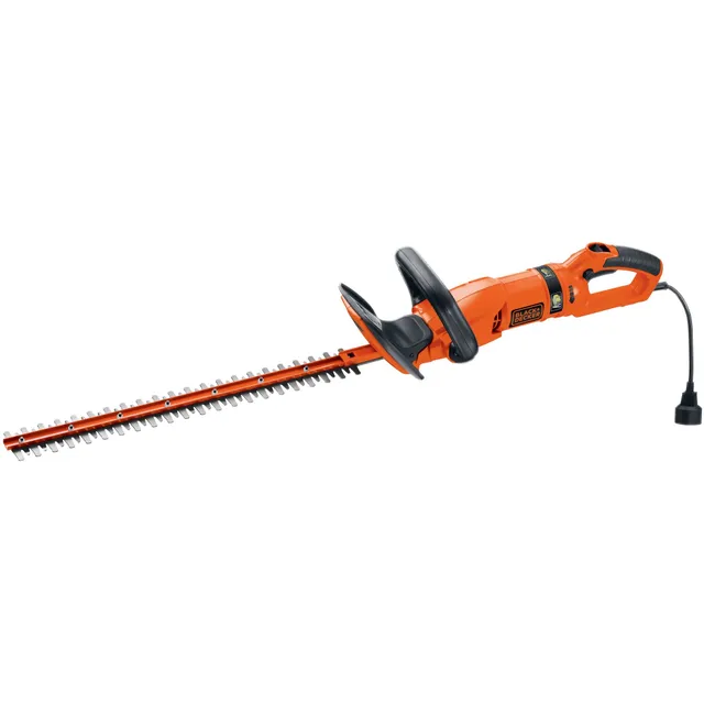 black-decker-24-inch-hedge-trimmer-with-rotating-handle-3-3-amp-dual-action-blad image 1