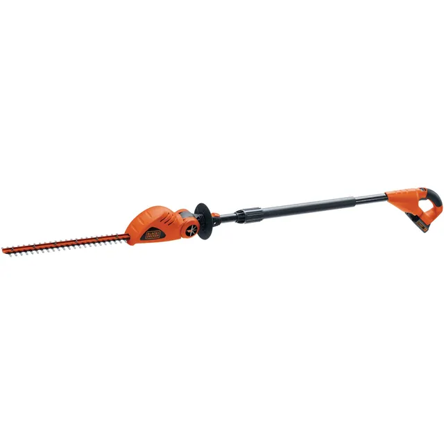 black-decker-20v-max-powerconnect-cordless-18-inch-pole-hedge-trimmer-with-batte image 1
