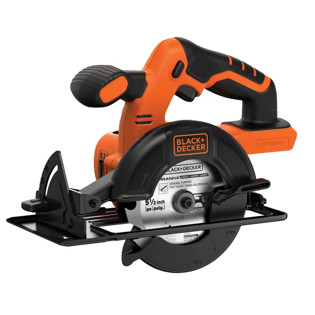 black-decker-20v-max-powerconnect-5-1-2-inch-cordless-circular-saw-bare-tool-bat image 1