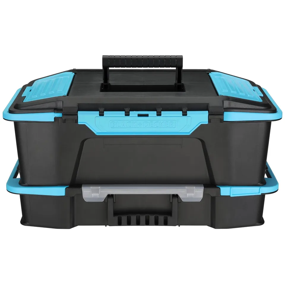 black-decker-19-inch-2-in-1-stackable-storage-caddy-and-organizer image 1