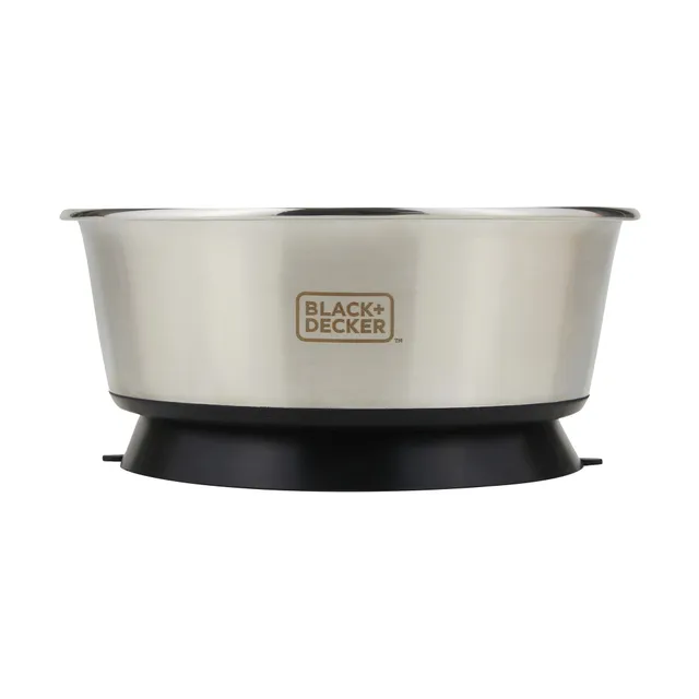 black-decker-suction-cup-pet-bowl-8-26-in-stainless-steel image 1