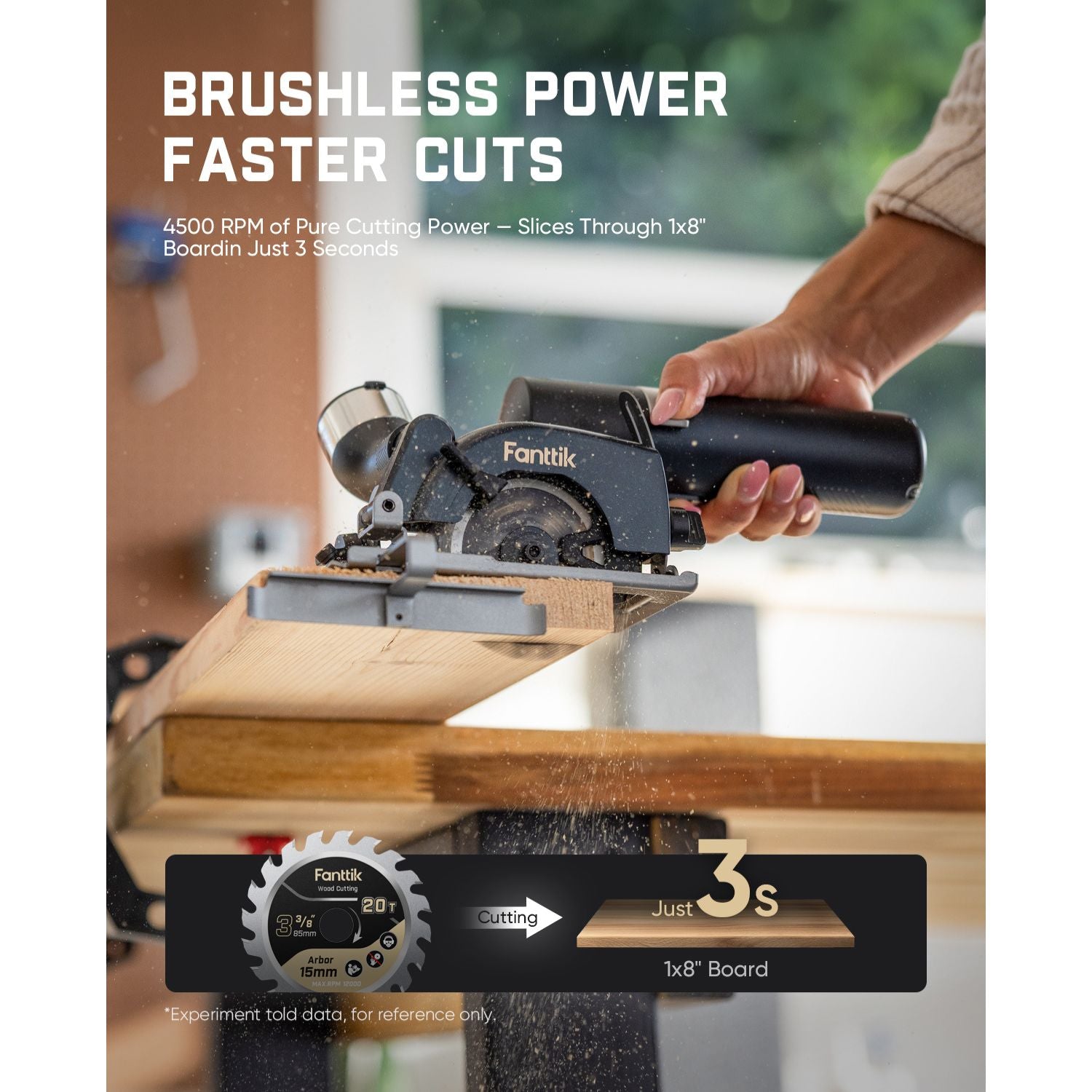 fanttik-o11-pro-3-3-8-inch-cordless-circular-saw-compact-woodworking-power-tool- image 2