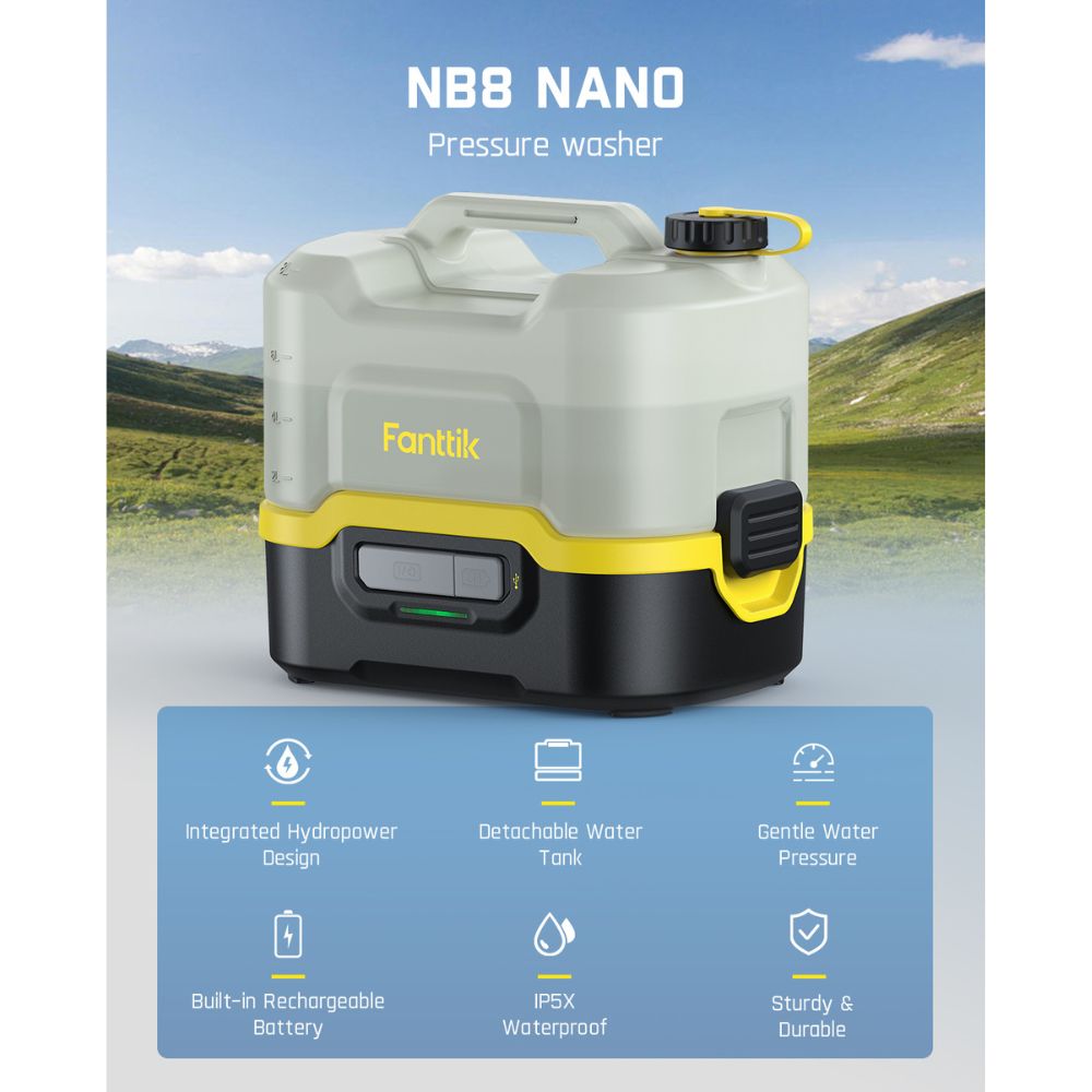 fanttik-nb8-nano-portable-pressure-washer-120psi-rechargeable-for-car-camping-ga image 2
