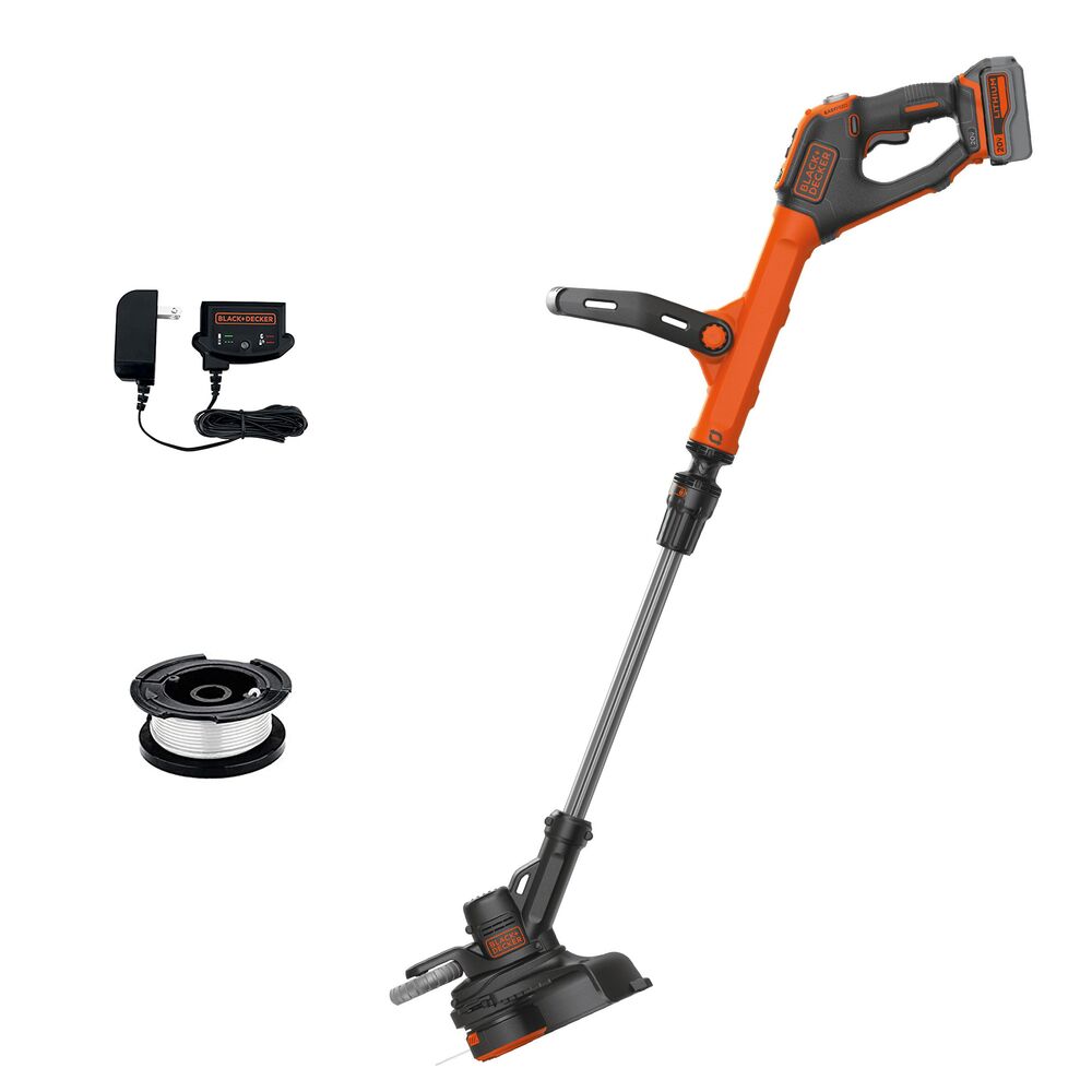 black-decker-20v-max-easyfeed-cordless-string-trimmer-and-edger-with-2-5ah-batte image 1
