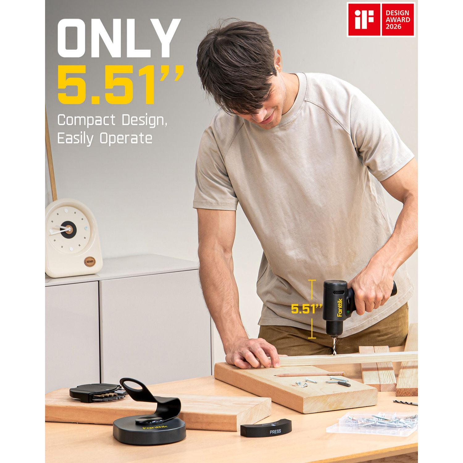 fanttik-k2-ultra-7-4v-cordless-power-drill-for-home-diy image 8