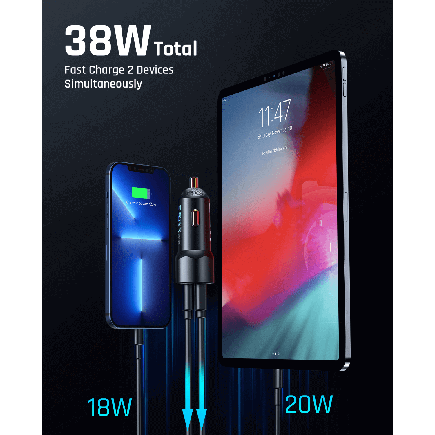 fanttik-38w-usb-c-car-charger image 3