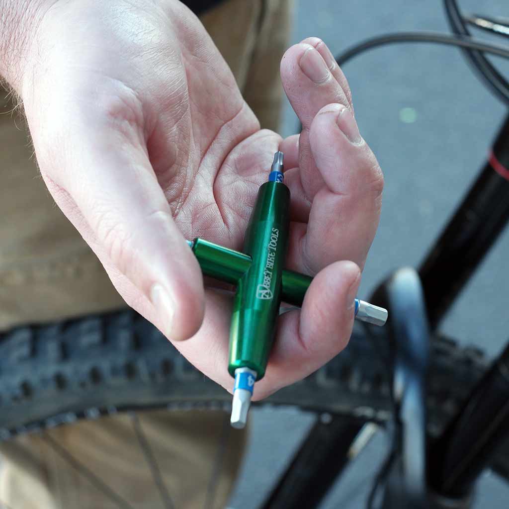 abbey-bike-tools-4-way-multi-tool-green-anodized-precision-bit-driver image 3