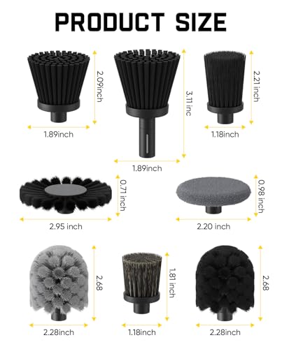 fanttik-8-piece-replacement-brush-head-set-for-g10-nano-homecare-autocare-scrubb image 6