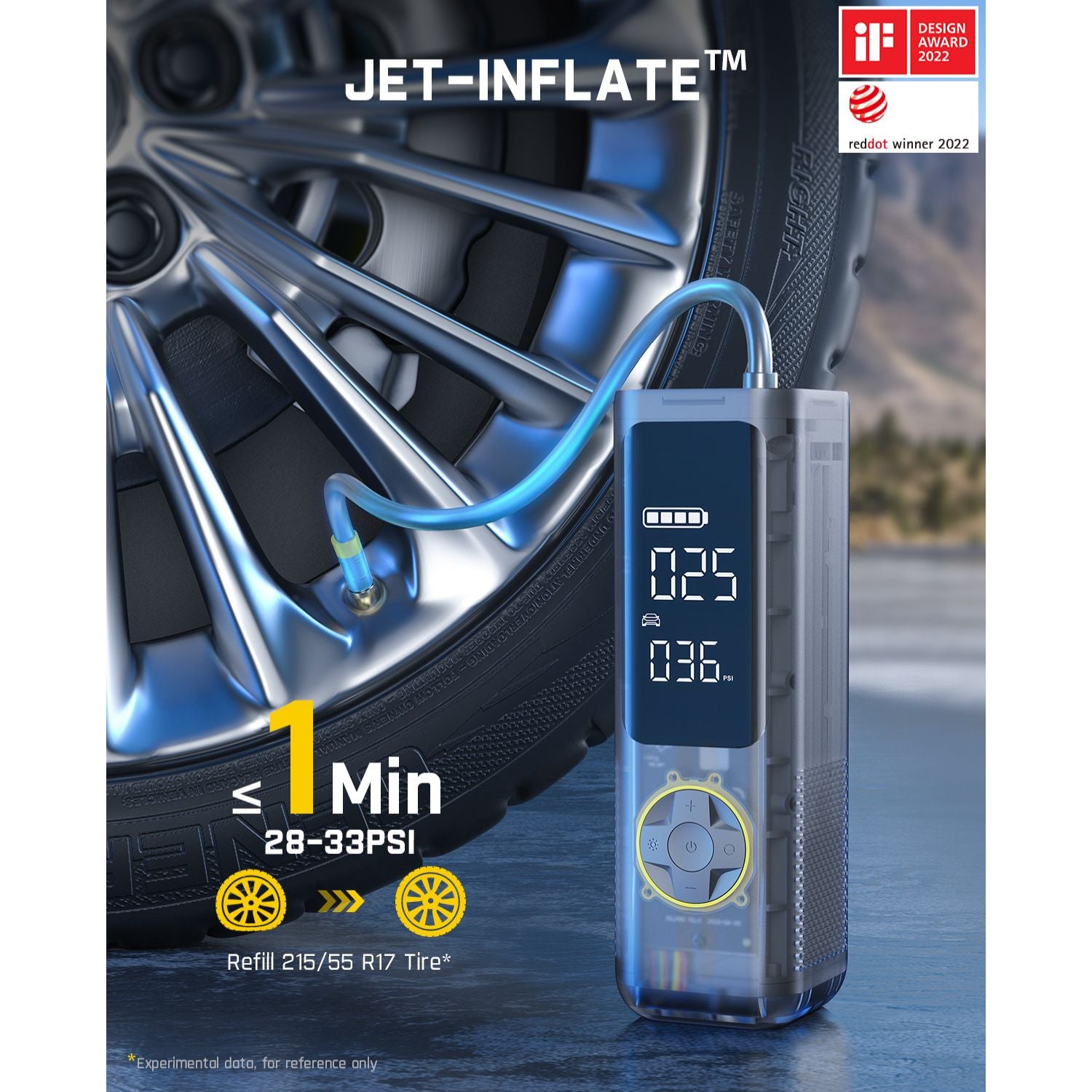fanttik-x8-apex-tire-inflator-mechanical-gray-digital-pressure-gauge image 2