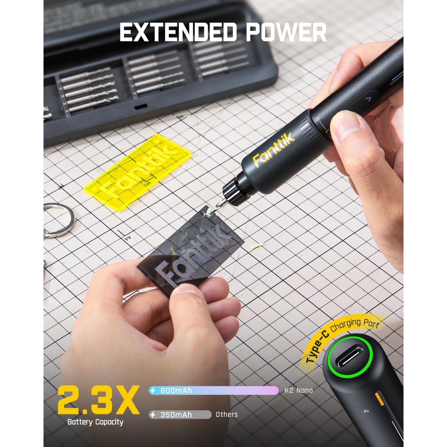fanttik-k2-nano-3-7v-precision-power-drill image 6
