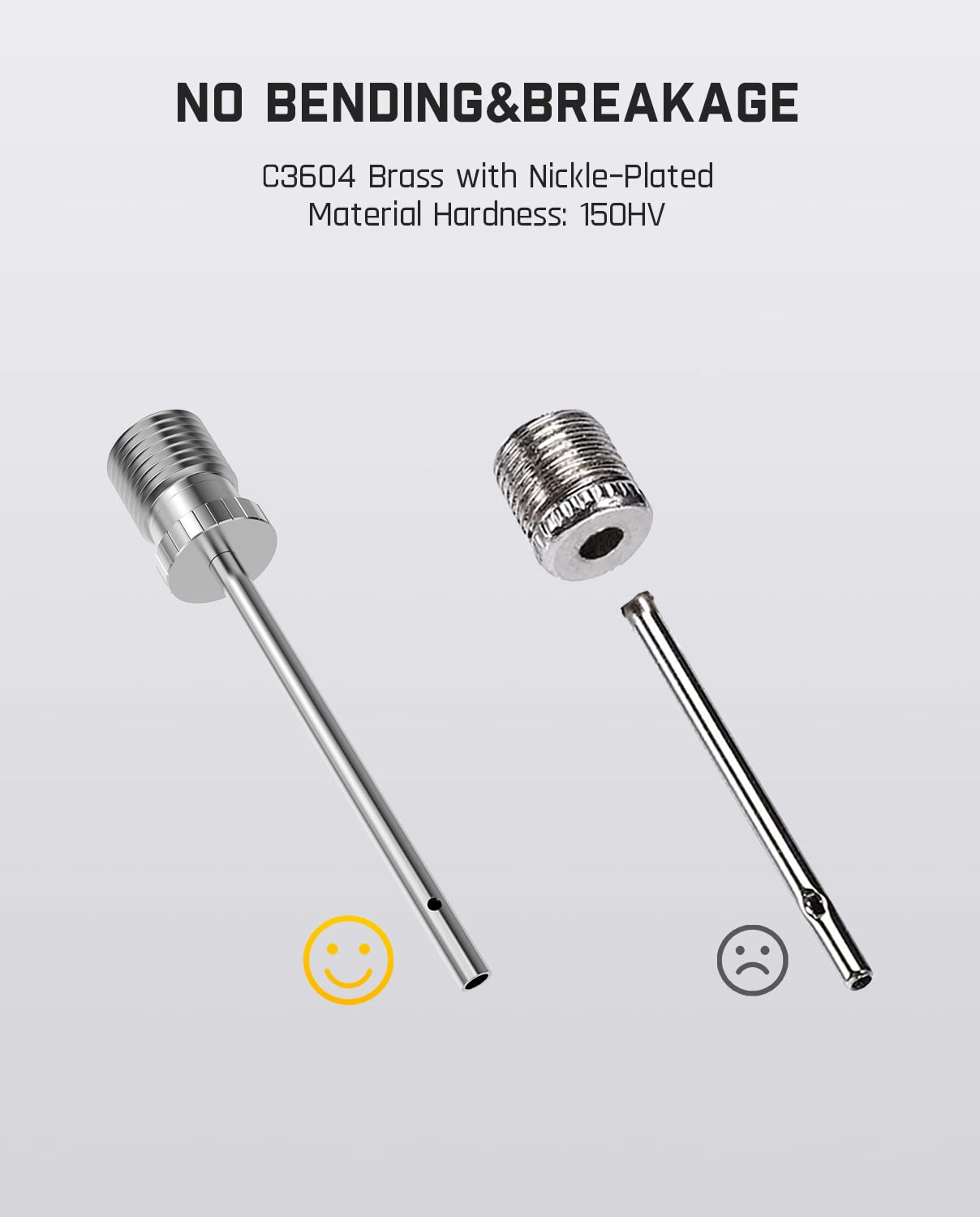 fanttik-s02-ball-pump-needle-nickel-plated-brass-inflation-needle-for-sports-bal image 3